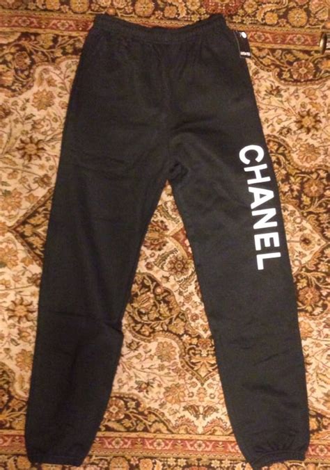 chanel sweatpants blue clouds|chanel pants near me.